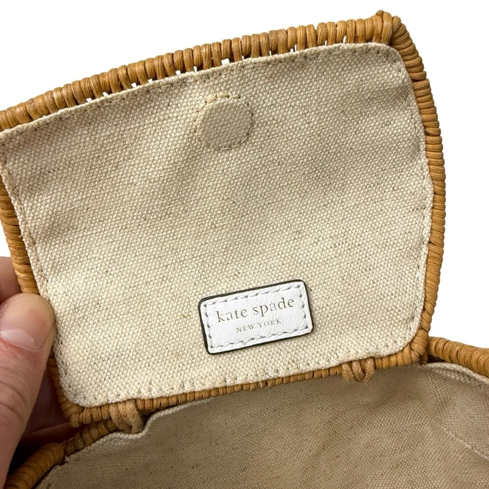 Kate Spade Rare Tiny Wicker Elephant Crossbody Bag